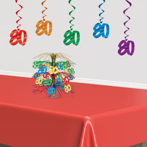 Birthday Party Supplies - ''80'' Cascade Centerpiece