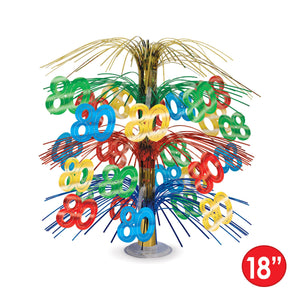 Birthday Party Supplies - ''80'' Cascade Centerpiece