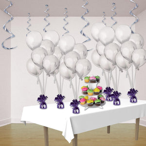 Bulk Metallic Wrapped Balloon Weight purple (Case of 12) by Beistle