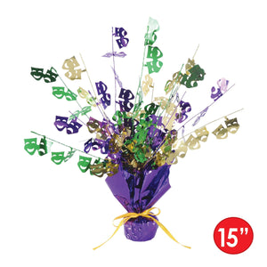 Mardi Gras Gleam 'N Burst Centerpiece