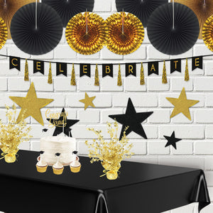 Party Decorations - Star Gleam 'N Burst Centerpiece - gold