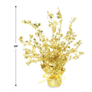 Party Decorations - Star Gleam 'N Burst Centerpiece - gold