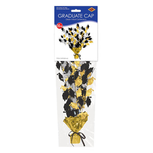 Party Supplies - Graduate Cap Gleam 'N Burst Centerpiece (Case of 12)