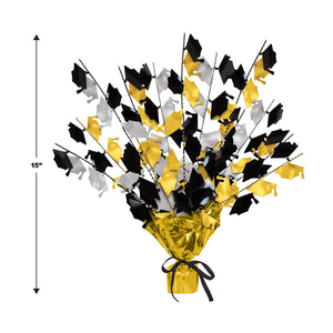 Party Supplies - Graduate Cap Gleam 'N Burst Centerpiece (Case of 12)