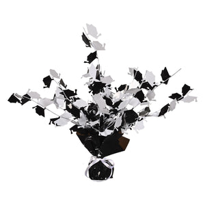 Graduation Party Centerpiece - black/white - Bulk 12 Pack