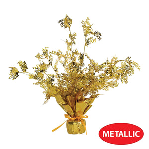 Beistle Birthday Gleam 'N Burst Centerpiece gold - 15 inch - Birthday Centerpieces