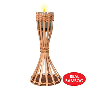 Tabletop Bamboo Torch - includes candle