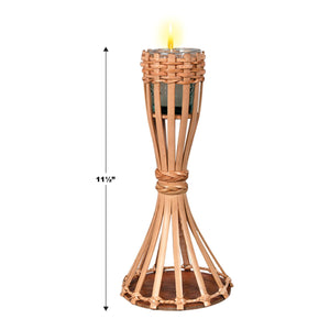 Tabletop Bamboo Torch - includes candle