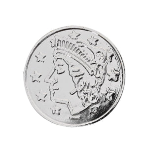 Bulk Pirate Party Plastic Coins silver (Case of 1200) by Beistle