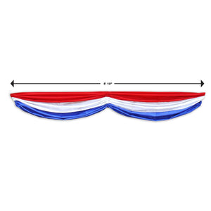 Bulk Red, White and Blue Fabric Bunting (Case of 6) by Beistle