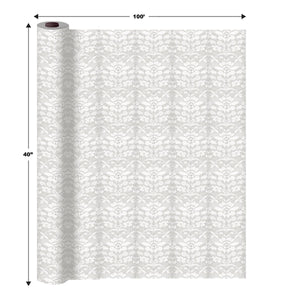 Masterpiece Plastic Lace Table Roll - white