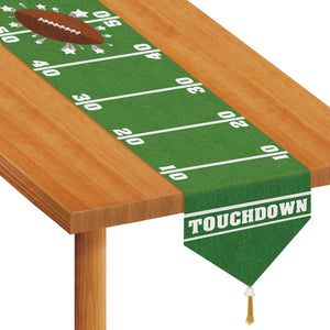 Printed Game Day Football Party Paper Table Runner - Bulk 12 Pack