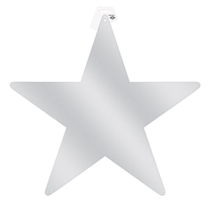 Party Decorations - Die-Cut Foil Star, silver 