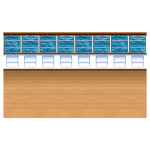 Cruise Ship Deck Party Backdrop - Bulk 6 Pack