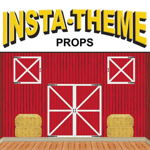 Bulk Barn Loft Door & Hay Bale Props (Case of 72) by Beistle