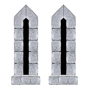 Bulk Castle Door & Window Props (Case of 108) by Beistle