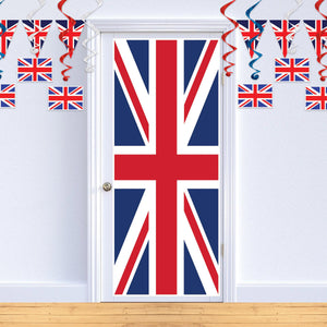 Union Jack Door Cover, party supplies, decorations, The Beistle Company, British, Bulk, Other Party Themes, Olympic Spirit - International Party Themes, British Themed Decorations 