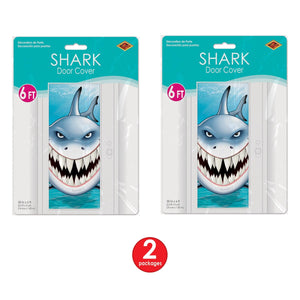 Shark Door Cover, party supplies, decorations, The Beistle Company, Under The Sea, Bulk, Other Party Themes, Under the Sea