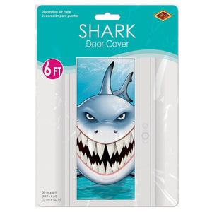 Shark Door Cover, party supplies, decorations, The Beistle Company, Under The Sea, Bulk, Other Party Themes, Under the Sea