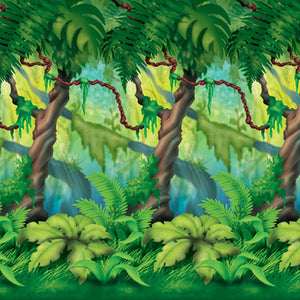 Jungle Trees Backdrop Jungle Party Theme (Case of 6)