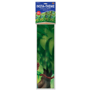 Jungle Trees Backdrop Jungle Party Theme (Case of 6)