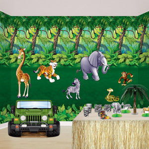 Bulk Jungle Animal Props Jungle Party Theme (Case of 72) by Beistle