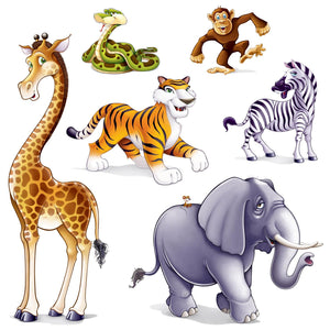 Jungle Animal Party Props - Bulk/72 Props