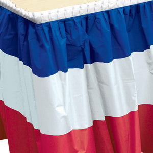 Party Supplies - Patriotic Table Skirting (Case of 6)