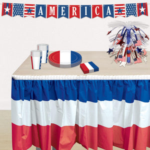 Party Supplies - Patriotic Table Skirting (Case of 6)