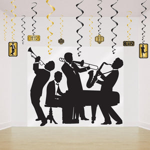 Bulk Roaring 20's Jazz Band Insta-Mural (Case of 6) by Beistle