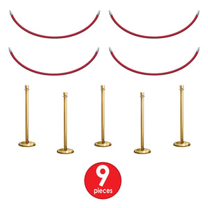 Beistle Stanchion Props - Awards Night (9/Pkg) - 34.5 Inch & 61 Inch