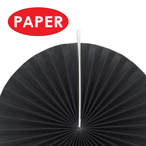 Assorted Paper & Foil Decorative Fans Black and Gold, party supplies, decorations, The Beistle Company, New Years, Bulk, Holiday Party Supplies, Discount New Years Eve 2017 Party Supplies, New Year's Eve Decorations, Miscellaneous New Years Eve Decorations