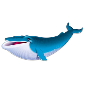 Blue Whale Party Cutout - Bulk 12 Pack