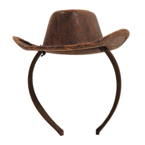 Cowboy Hat Headband - Bulk 12 Pack