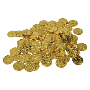 Plastic Pirate Coins - Bulk/1200 Coins