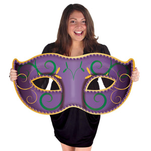 Jumbo Mardi Gras Mask Cutouts (2/Package)