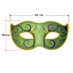 Jumbo Mardi Gras Mask Cutouts (2/Package)