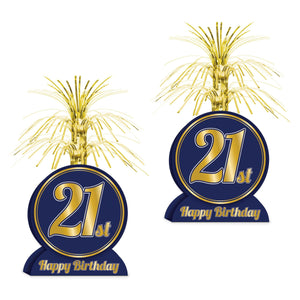 Beistle 21st Birthday Centerpiece (Pack of 12) - 21st Birthday, Birthday Decorations