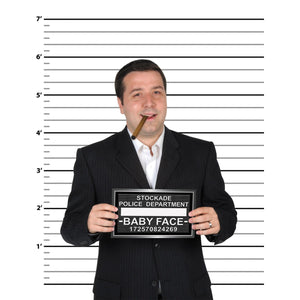 Beistle Speakeasy Mug Shot Photo Fun Signs (12 packs) - Roaring 20's Party Theme