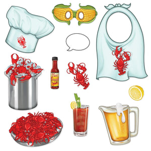 Mardi Gras Crawfish Photo Fun Signs - Bulk/132 Fun Signs