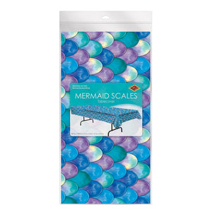 Bulk Mermaid Scales Tablecover (Case of 12) by Beistle