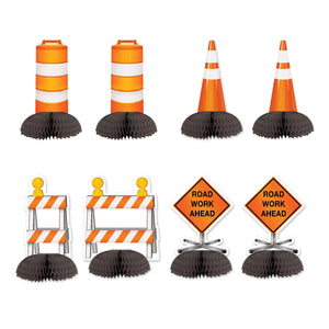 Construction Mini Party Centerpieces - Bulk 96 Pack