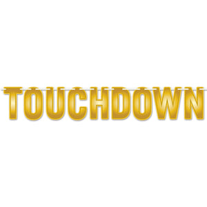 Touchdown Party Streamer - Bulk 12 Pack