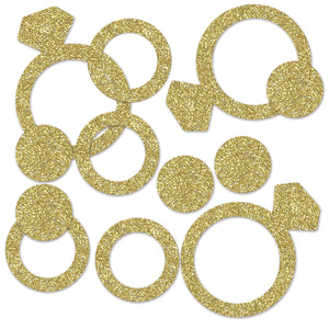 Bachelorette Party Diamond Ring Deluxe Sparkle Confetti (0.5 Oz/Pkg) - Bulk/12 Packs