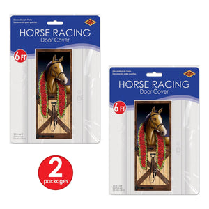 Bulk Horse Racing Door Cover (Case of 12) by Beistle