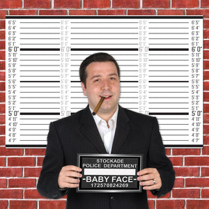 Bulk Mug Shot Lineup Photo Prop (Case of 6) by Beistle