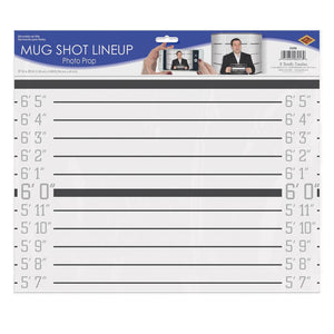 Bulk Mug Shot Lineup Photo Prop (Case of 6) by Beistle