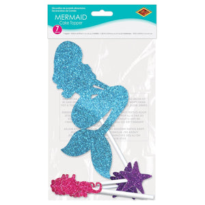 Bulk Mermaid Cake Topper (Case of 12) by Beistle