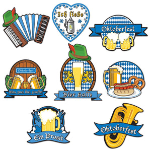 Oktoberfest Cutouts - Bulk 96 Pack