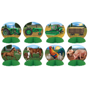 Farm Mini Party Centerpieces - Bulk 96 Pack